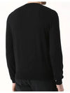 Small Red Wappen Black VNeck Knit P1N052 1 - COMME DES GARCONS - BALAAN 3