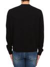 Face Patch Crew Neck Knit Top Black - ACNE STUDIOS - BALAAN 5