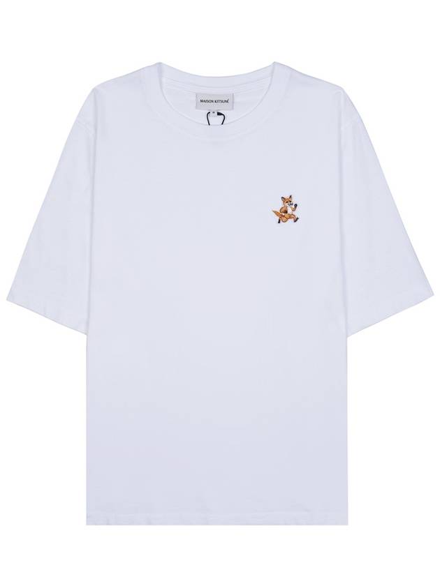 Speedy Fox Patch Comfort Short Sleeve T-Shirt White - MAISON KITSUNE - BALAAN 11