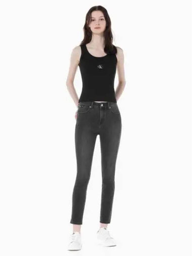 JEANS Women s Black High Rise Skinny Fit Ankle 37 5 Functional Denim J223369 1BY - CALVIN KLEIN - BALAAN 1