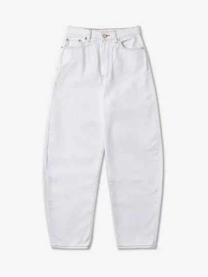 Stary Straight Jeans White - GANNI - BALAAN 2