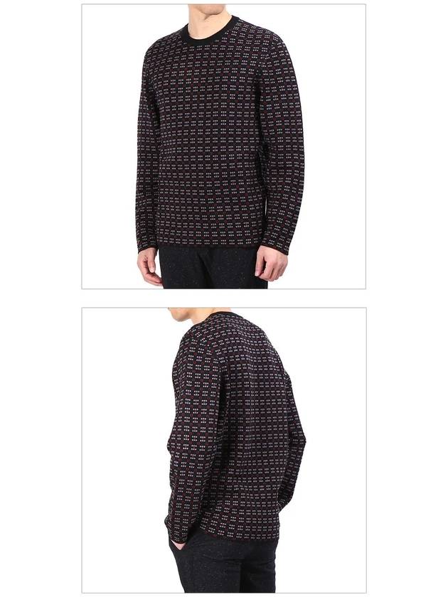 Geometric crew neck knit PO0029P16 3010 - LANVIN - BALAAN 3