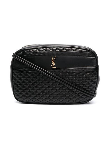 Victoire Quilting Cross Bag Black - SAINT LAURENT - BALAAN 1