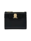 Vara Bow Half Wallet Black - SALVATORE FERRAGAMO - BALAAN 2