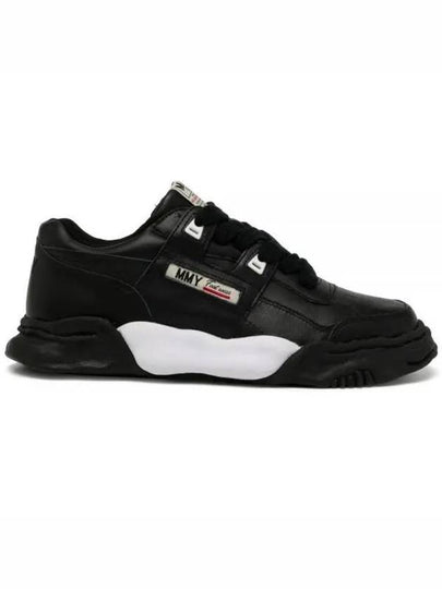 Parker OG Sole Leather Low Top Sneakers Black - MIHARA YASUHIRO - BALAAN 2