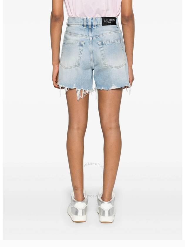 Balmain High Rise Denim Shorts Brand Size 36 US Size 4 - BALMAIN - BALAAN 3