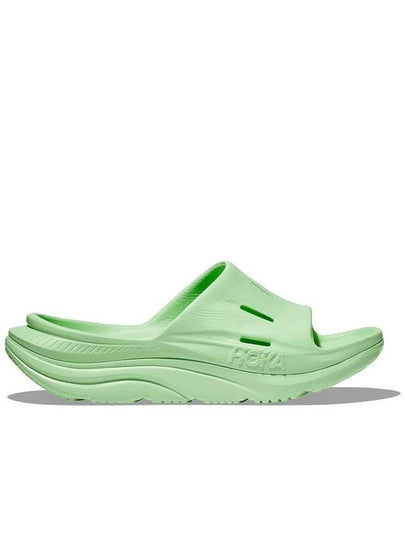 Ora Recovery Slide 3 Slippers Green - HOKA ONE ONE - BALAAN 2