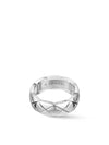 Coco Crush Quilted Motif Small 18K White Gold Ring Silver - CHANEL - BALAAN 4