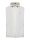 MM40A7450G CUF75 Hooded Logo Embroidered Vest - BRUNELLO CUCINELLI - BALAAN 2