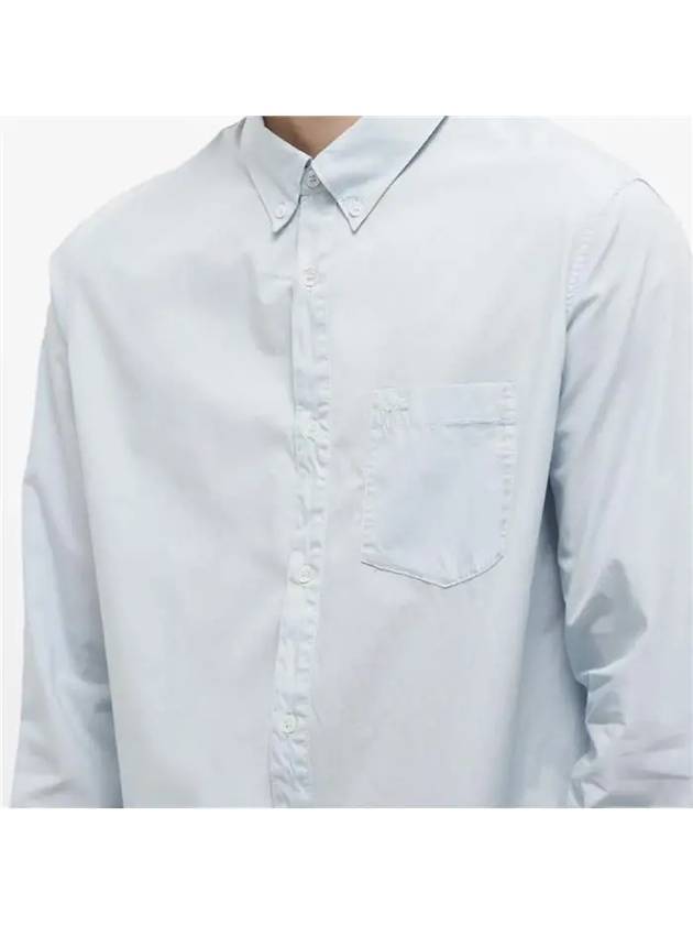 Edouard Long Sleeve Shirt Blue - A.P.C. - BALAAN 5