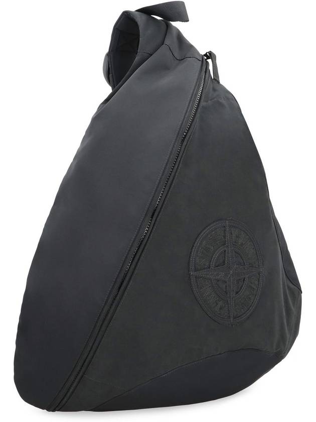 Stitch Embroidered Cross Bag Black - STONE ISLAND - BALAAN 4