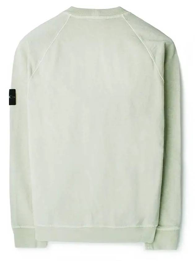 Logo Patch Crew Neck Sweatshirt Pistacchio - STONE ISLAND - BALAAN 3