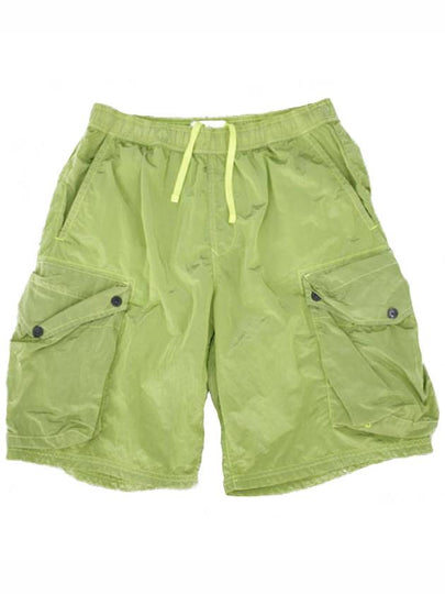 Logo Patch Nylon Swim Shorts Pistachio - STONE ISLAND - BALAAN 2