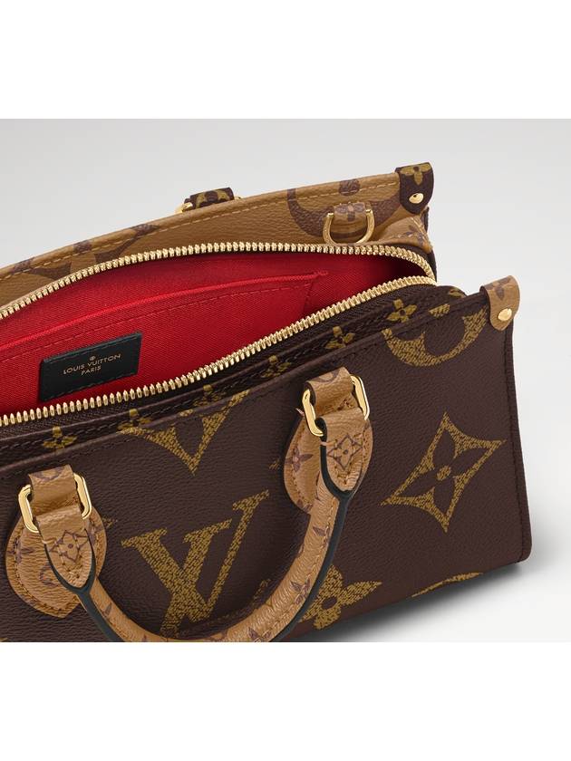 Women s On the Go East Logo Leather Top Handle Cross Bag Brown 46653 - LOUIS VUITTON - BALAAN 4