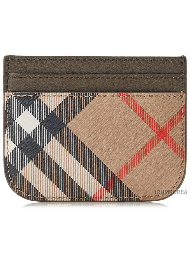 Check Card Wallet Beige - BURBERRY - BALAAN 2