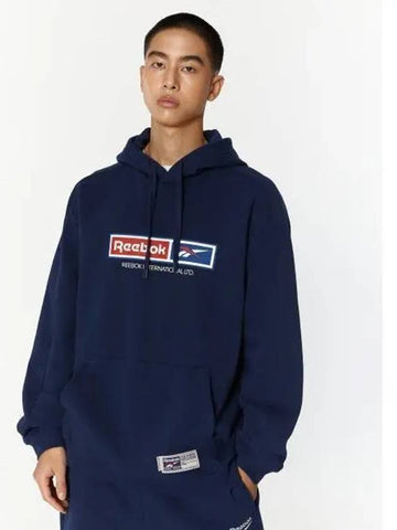 Warm up hoodie navy - REEBOK - BALAAN 1