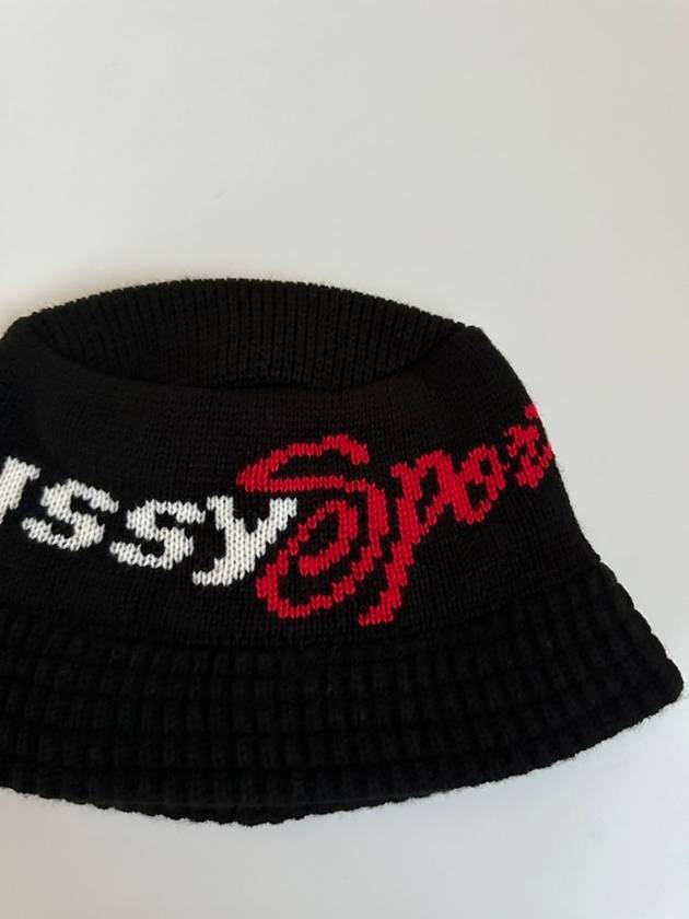 SPORT Knit Bucket Hat 1321227 Black S M - STUSSY - BALAAN 2