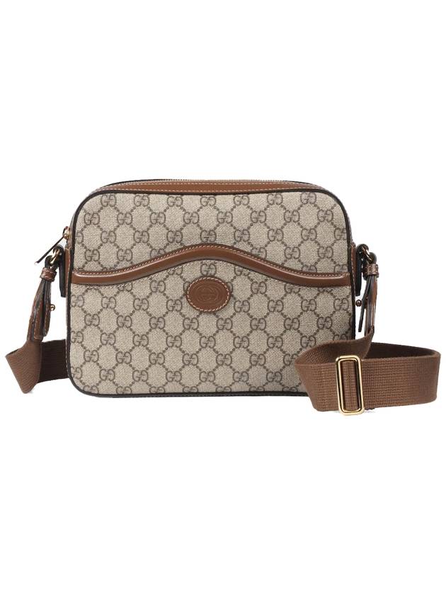 GG Supreme Interlocking G Detail Messenger Bag Beige Ebony - GUCCI - BALAAN 1