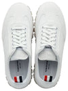 Frayed Canvas Cable Knit Sole Field Shoes White - THOM BROWNE - BALAAN 5