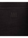 Small Heart Logo Sweatshirt Black - AMI - BALAAN 8