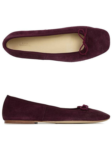 Wine Lea Ballerina Flat Shoes PXBTG F53250 GAD - A.P.C. - BALAAN 1