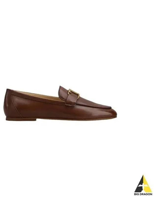 Tods T Timeless Leather Loafers Brown - TOD'S - BALAAN 2