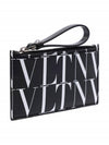 Times logo zipper card wallet - VALENTINO - BALAAN.