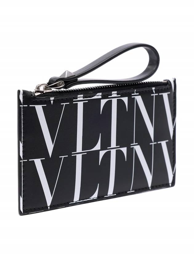 Times logo zipper card wallet - VALENTINO - BALAAN.