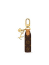 logo pattern cherry seed tab key holder brown - LOUIS VUITTON - BALAAN 4