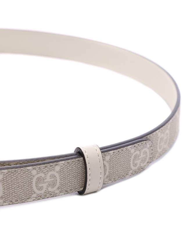 GG Marmont Thin Leather Belt Beige - GUCCI - BALAAN 6