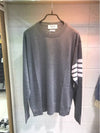 4 Bar Stripe Classic Wool Knit Top Grey - THOM BROWNE - BALAAN 2