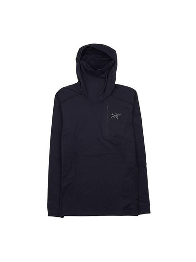 Rho LT Hooded Long Sleeve Shirt Black - ARC'TERYX - BALAAN 2