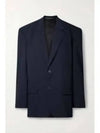 Pinstripe Wool Blazer Jacket Black - BALENCIAGA - BALAAN 2