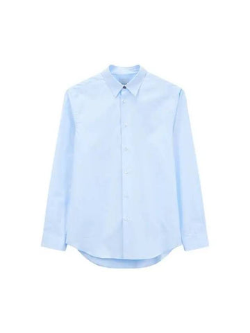 Flower Button Regular Shirt Light Blue - PAUL SMITH - BALAAN 1