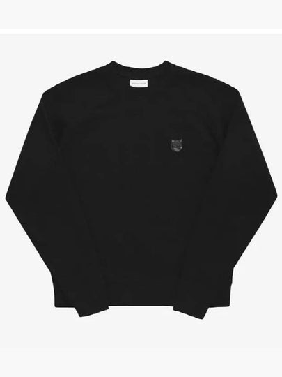 Bold Fox Head Patch Oversized Sweatshirt Black - MAISON KITSUNE - BALAAN 2