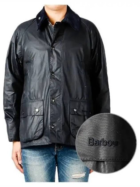 Bedale Wax Half Lined Jacket Navy - BARBOUR - BALAAN 2