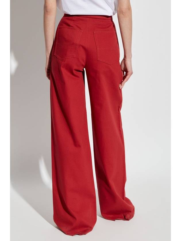 Max Mara Trousers Ruggero, Women's, Red - MAX MARA - BALAAN 4