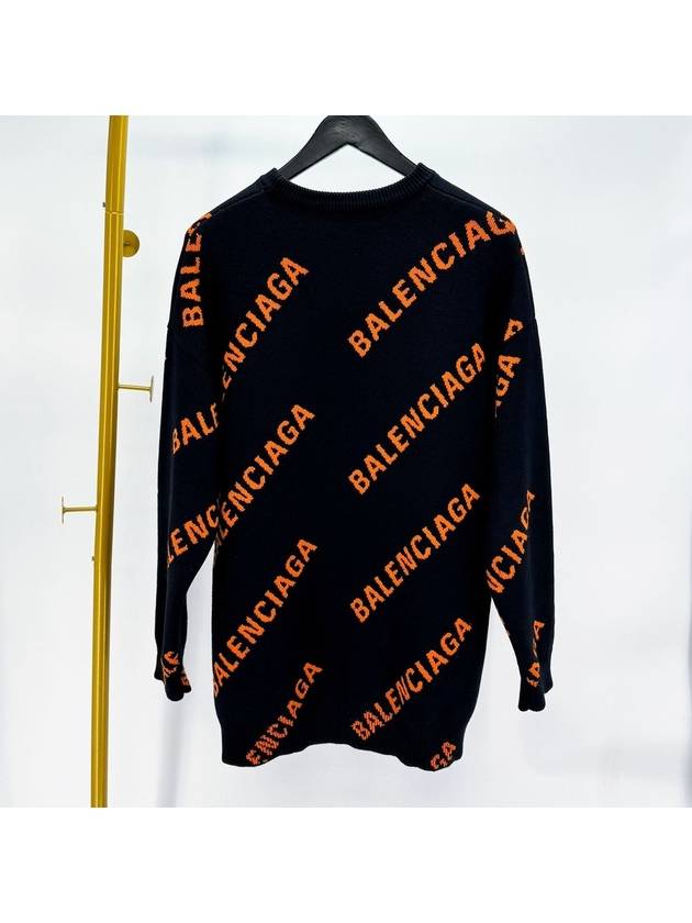 Multi logo overfit knit black 657528 - BALENCIAGA - BALAAN 3