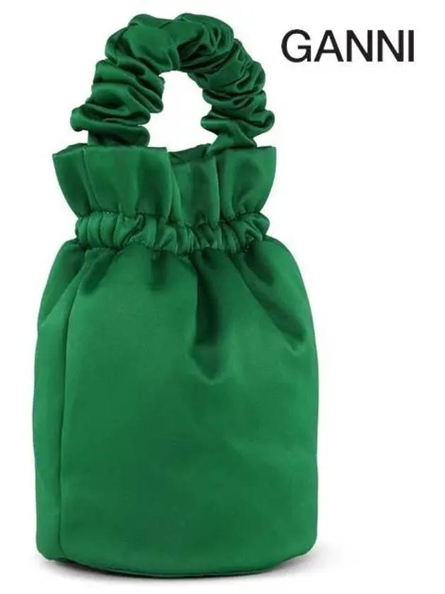 Women's Logo Bucket Bag Kelly Green - GANNI - BALAAN 5