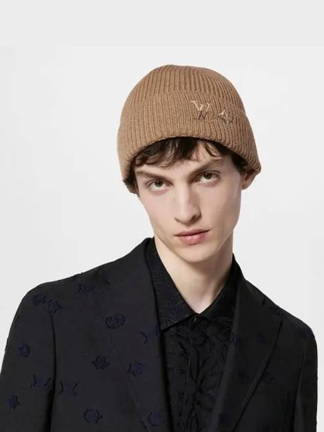 Men's LV Dual Beanie Brown - LOUIS VUITTON - BALAAN 2