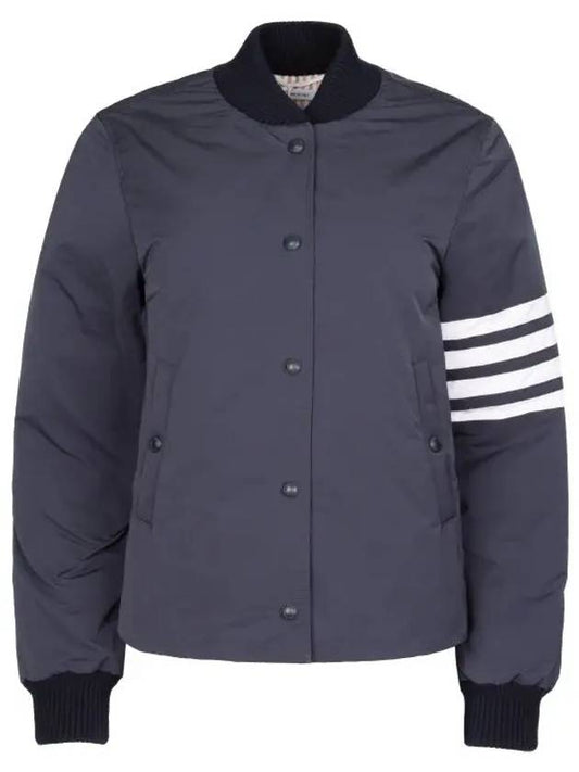 4-bar down bomber jacket navy - THOM BROWNE - BALAAN 2