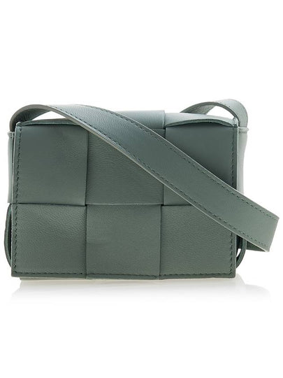 Intrecciato Cassette Small Cross Bag Light Green - BOTTEGA VENETA - BALAAN 2