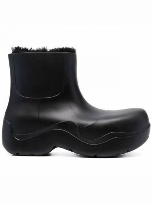 Puddle Shearling Chelsea Boots Black - BOTTEGA VENETA - BALAAN 2