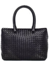 Nappa Brick Shoulder Bag Black - BOTTEGA VENETA - BALAAN.