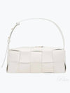 Brick Cassette Intrecciato Small Shoulder Bag White - BOTTEGA VENETA - BALAAN 2