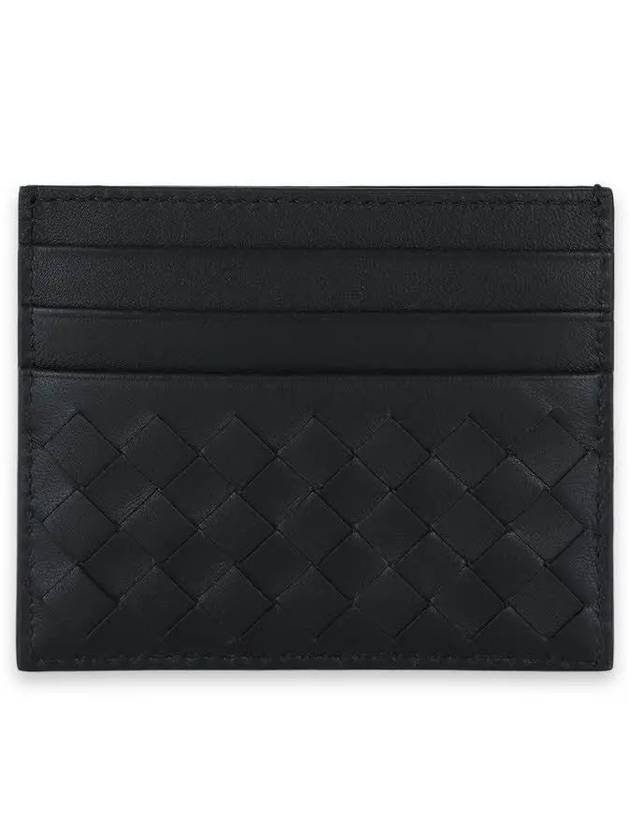 Men's Intrecciato Card Wallet Black - BOTTEGA VENETA - BALAAN 2