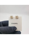 CC logo basic size earrings champagne gold A88429 - CHANEL - BALAAN 5