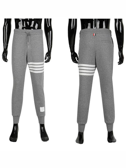 4 Bar Stripe Sweat Track Pants Grey - THOM BROWNE - BALAAN 2