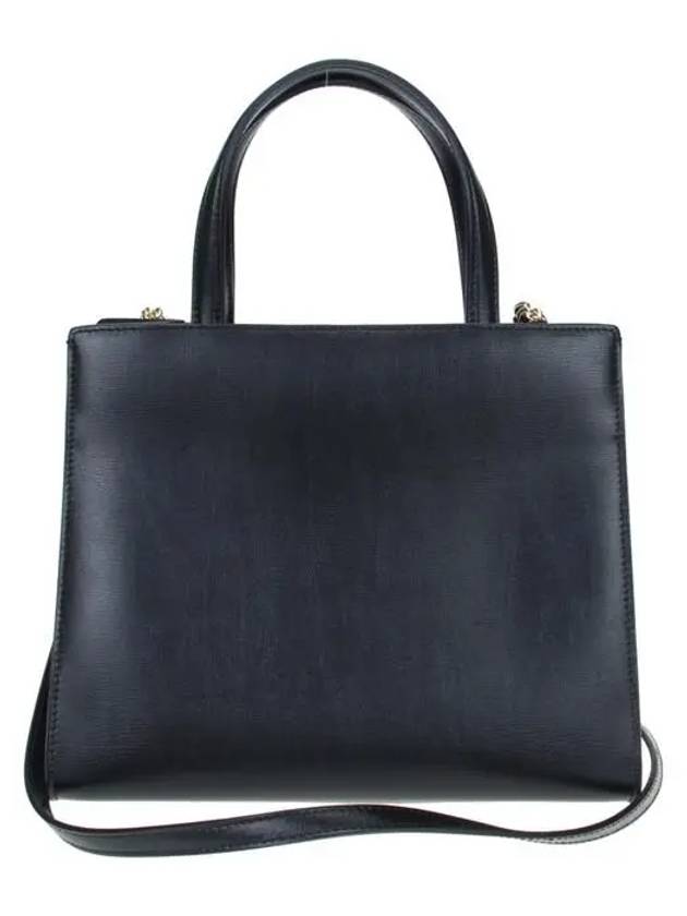 Vara Bow Top Handle Tote Bag Black - SALVATORE FERRAGAMO - BALAAN 5