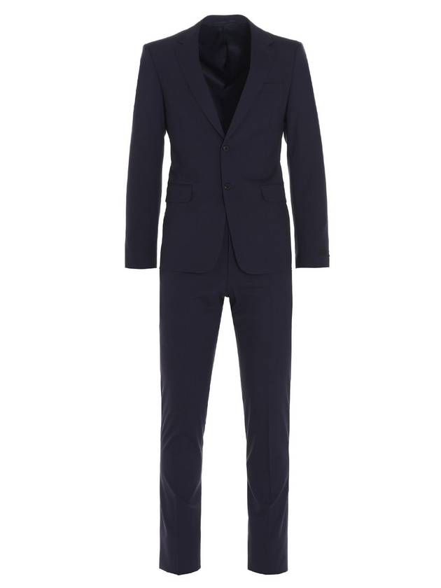 stretch wool suit dark navy - PRADA - BALAAN.